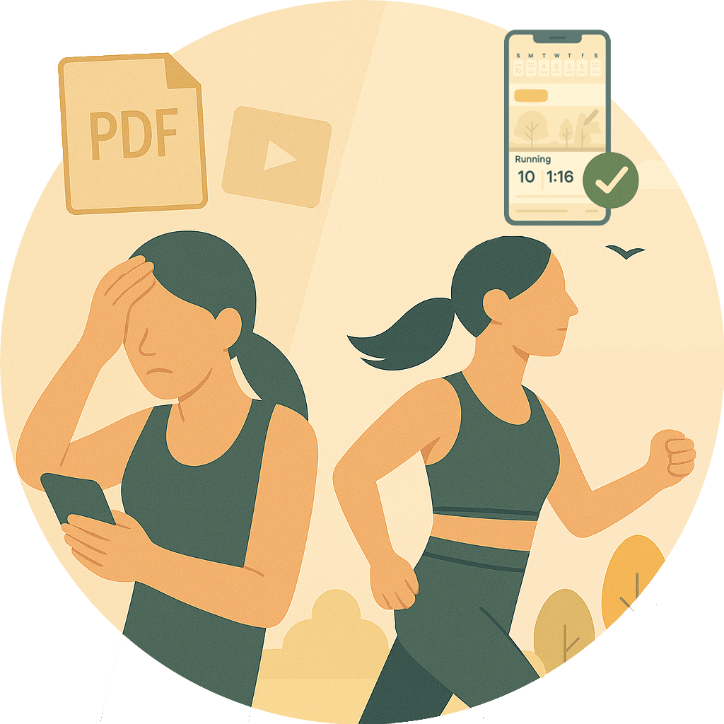 Runner-frustrated-confused-with-online-training-min Runner frustrated by unstructured training plan and online search results